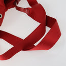 PRADA Backpack Nylon Red Silver Auth 160280-7