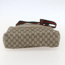 GUCCI GG Supreme Web Sherry Line Tote Bag PVC Beige 40 02 003 Auth 160283-5