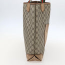 GUCCI GG Supreme Web Sherry Line Tote Bag PVC Beige 002 904 0222 Auth 160284-3