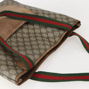 GUCCI GG Supreme Web Sherry Line Tote Bag PVC Beige 002 904 0222 Auth 160284-6