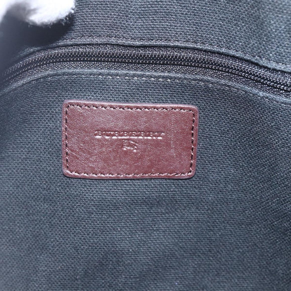 BURBERRY Nova Check Tote Bag PVC Beige Auth 160285