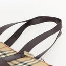 BURBERRY Nova Check Tote Bag PVC Beige Auth 160285-8