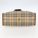 BURBERRY Nova Check Tote Bag PVC Beige Auth 160285-5