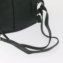 Coach Backpack Leather Green Gold Auth 160288-9