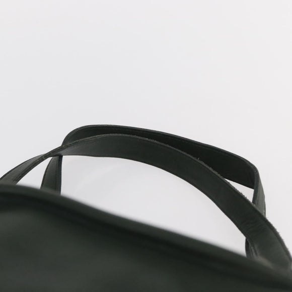 Coach Backpack Leather Green Gold Auth 160288