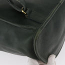 Coach Backpack Leather Green Gold Auth 160288-19