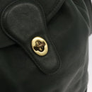 Coach Backpack Leather Green Gold Auth 160288-21
