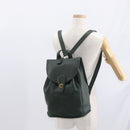 Coach Backpack Leather Green Gold Auth 160288-27