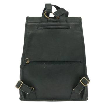 Coach Backpack Leather Green Gold Auth 160288 - 0