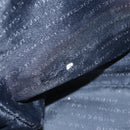 BURBERRY Nova Check Tote Bag PVC Navy Silver Auth 160290-10