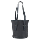 BURBERRY Nova Check Tote Bag PVC Navy Silver Auth 160290-13