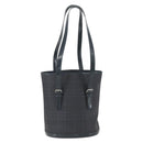 BURBERRY Nova Check Tote Bag PVC Navy Silver Auth 160290-2