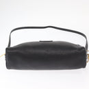 GUCCI Shoulder Bag Leather Black Gold 007 87 0012 Auth 160291-6