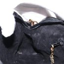 GUCCI Shoulder Bag Leather Black Gold 007 87 0012 Auth 160291-20