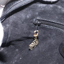 GUCCI Shoulder Bag Leather Black Gold 007 87 0012 Auth 160291-21