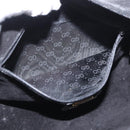 GUCCI Shoulder Bag Leather Black Gold 007 87 0012 Auth 160291-22