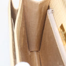 GIVENCHY Hand Bag Embossed leather Beige Gold Auth 160292-20