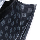 SAINT LAURENT Shoulder Bag Embossed leather Black Gold Auth 160293V-20