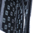 SAINT LAURENT Shoulder Bag Embossed leather Black Gold Auth 160293V-22