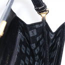 SAINT LAURENT Shoulder Bag Embossed leather Black Gold Auth 160293V-23