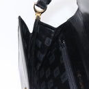 SAINT LAURENT Shoulder Bag Embossed leather Black Gold Auth 160293V-24