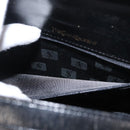 SAINT LAURENT Shoulder Bag Embossed leather Black Gold Auth 160293V-26