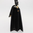 SAINT LAURENT Shoulder Bag Embossed leather Black Gold Auth 160293V-3