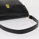 SAINT LAURENT Shoulder Bag Embossed leather Black Gold Auth 160293V-8