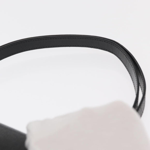 SAINT LAURENT Shoulder Bag Embossed leather Black Gold Auth 160293V