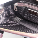 PRADA Chain Shoulder Bag Leather plastic Brown Gold Auth 160295-20