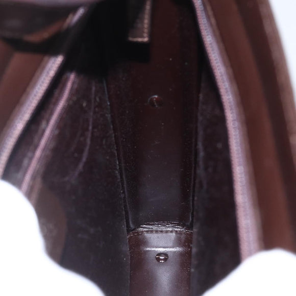 GUCCI Shoulder Bag Leather Brown Auth 160297