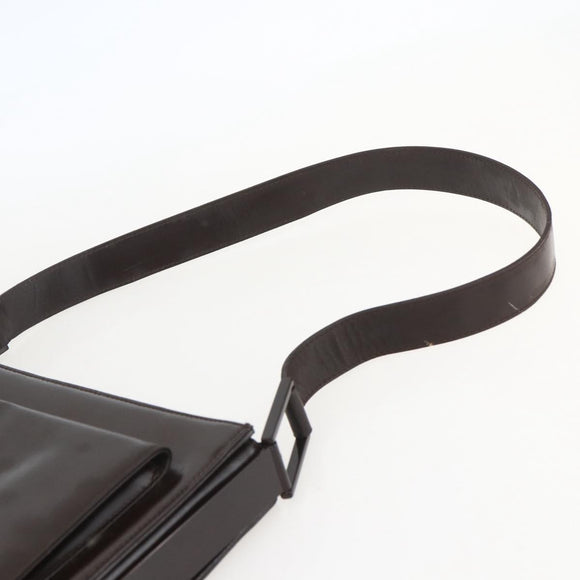 GUCCI Shoulder Bag Leather Brown Auth 160297