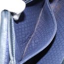 GUCCI GG Supreme Sherry Line Shoulder Bag PVC Navy Gold Auth 160298-21