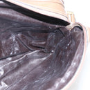 FENDI Zucchino Canvas Shoulder Bag PVC Brown Gold Auth 160299-18