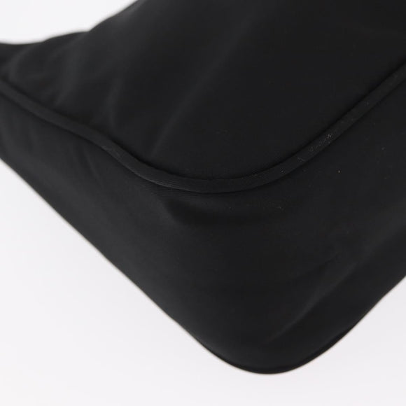 PRADA Hand Pouch Nylon Black Auth 160303