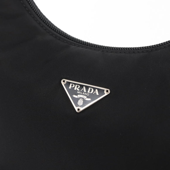PRADA Hand Pouch Nylon Black Auth 160303