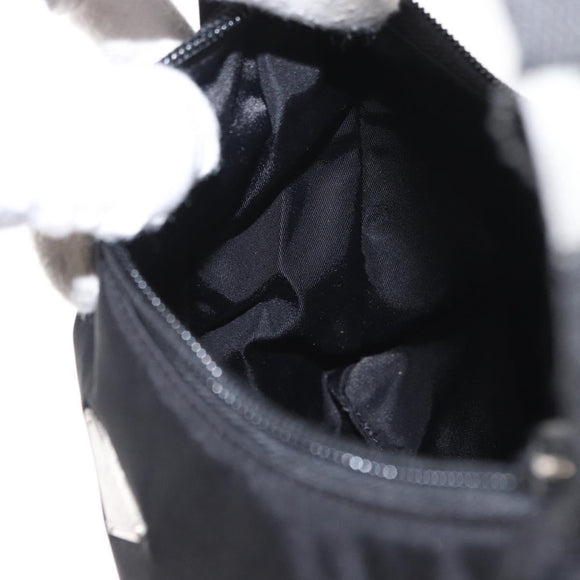 PRADA Hand Pouch Nylon Black Auth 160303