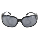 CHANEL Sunglasses plastic Black CC Auth 160308-2