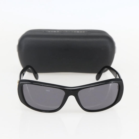 CHANEL Sunglasses plastic Black CC Auth 160309