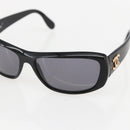 CHANEL Sunglasses plastic Black CC Auth 160309-7