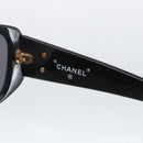 CHANEL Sunglasses plastic Black CC Auth 160309-9