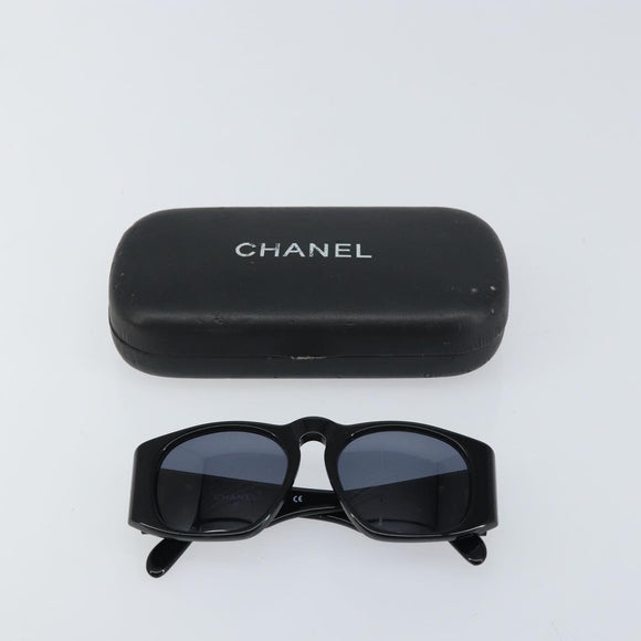 CHANEL Sunglasses plastic Black CC Auth 160310