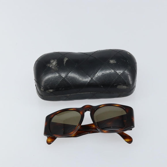 CHANEL Sunglasses plastic Brown CC Auth 160311