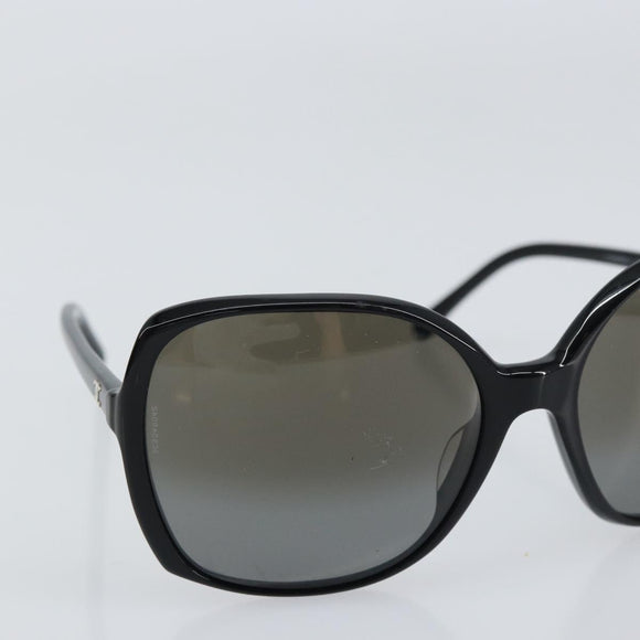 CHANEL Sunglasses plastic Black CC Auth 160313