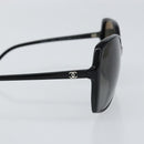 CHANEL Sunglasses plastic Black CC Auth 160313-8