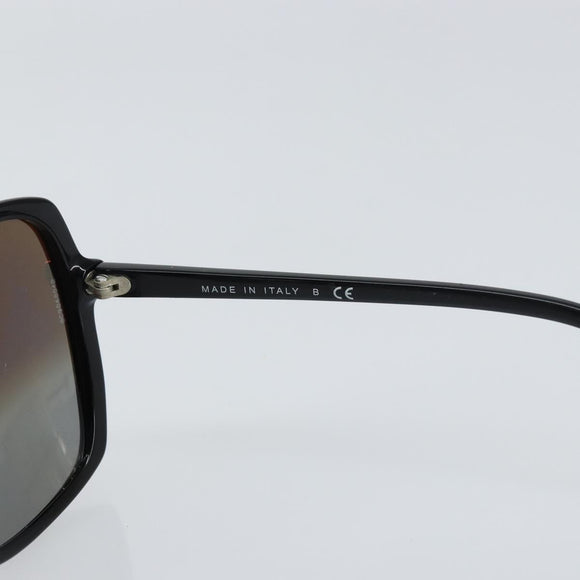 CHANEL Sunglasses plastic Black CC Auth 160313