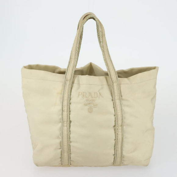 PRADA Hand Bag Nylon 5 Set Beige Khaki Brown Auth 160314