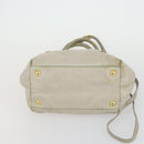 PRADA Hand Bag Nylon 5 Set Beige Khaki Brown Auth 160314-20