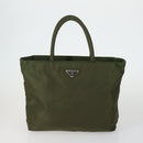 PRADA Hand Bag Nylon 5 Set Beige Khaki Brown Auth 160314-2