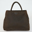 PRADA Hand Bag Nylon 5 Set Beige Khaki Brown Auth 160314-7